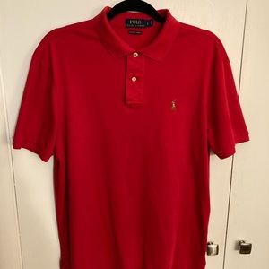 Polo red soft touch cotton size L